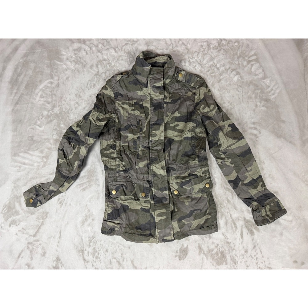Love Tree Camo Utility Jacket Green Camouflage Military Field Coat Medium